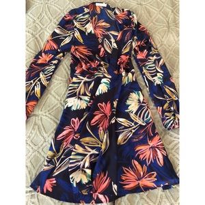 LUSH floral wrap dress